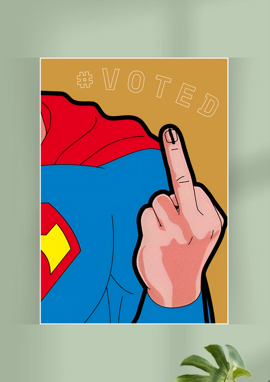 Superman Voted Poster GenZCustom