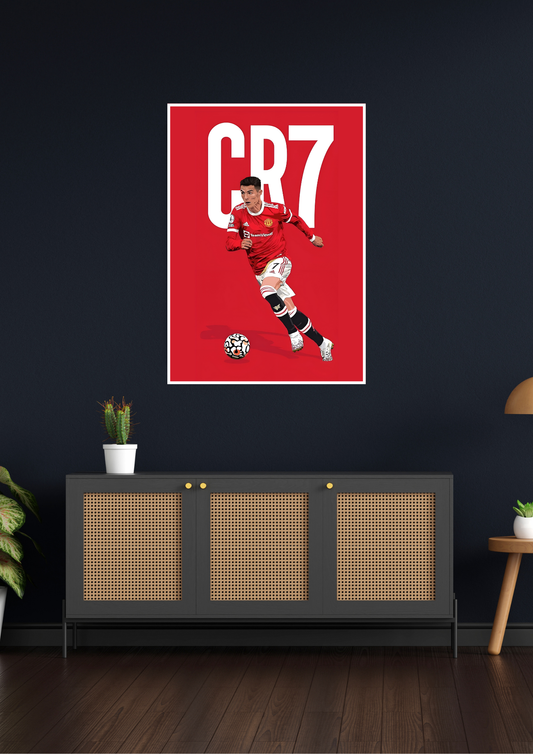 CR7 Epic Red Poster | Football Poster
