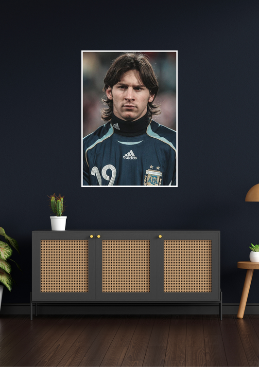 Young Messi Poster | Football Poster
