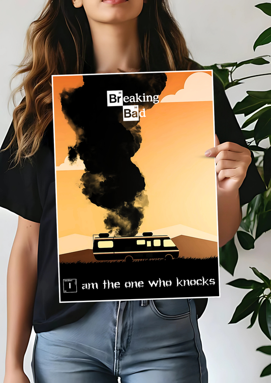 I am The One Who Knocks x Breaking Bad Poster | Web Series Poster | Digital Poster