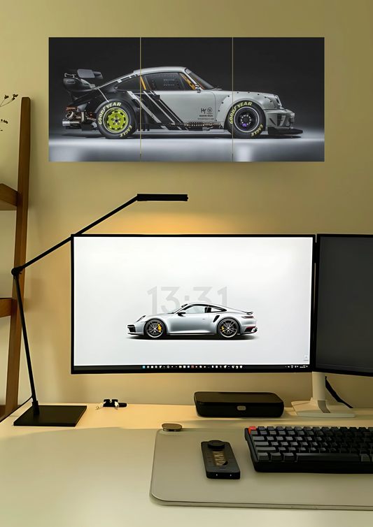 Porsche 964 Poster | Split Design Poster | Pack Of 3 GenZCustom