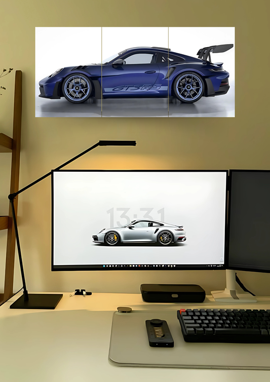 Epic Porsche 911 GT3 Poster | Split Design Poster | Pack Of 3 GenZCustom