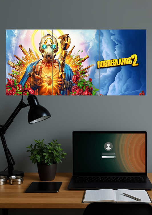 Jesus X Borderlands 2 | Gaming Set | Split Design Poster