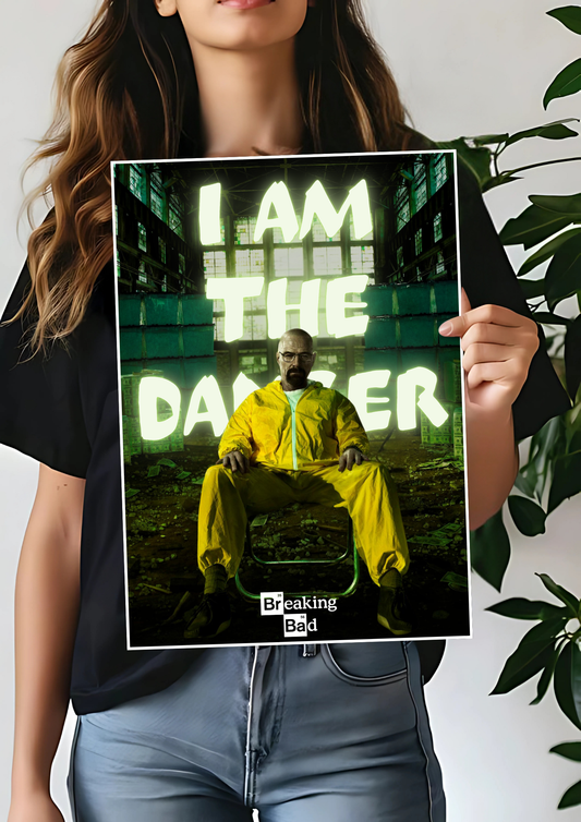 I am The Danger x Walter White Poster | Web Series Poster