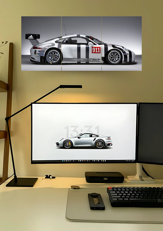 Porsche 911 GT3 #3 Poster | Split Design Poster | Pack Of 3 GenZCustom