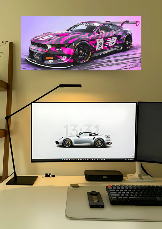 Ford Mustang GT Poster | Split Design Poster | Pack Of 3 GenZCustom