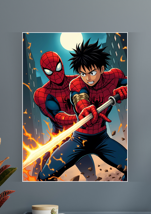 Spiderman x Anime Poster | Anime Posters