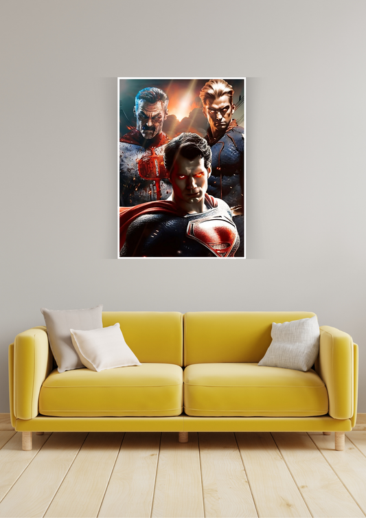 Omniman & Homelander With Superman | DC Universe Posters GenZCustom