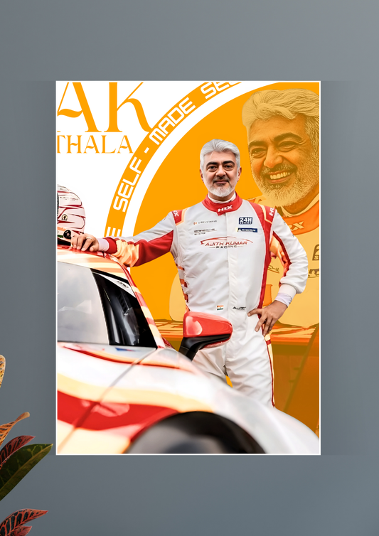 AK Thala | Ajith Kumar | Racing Poster