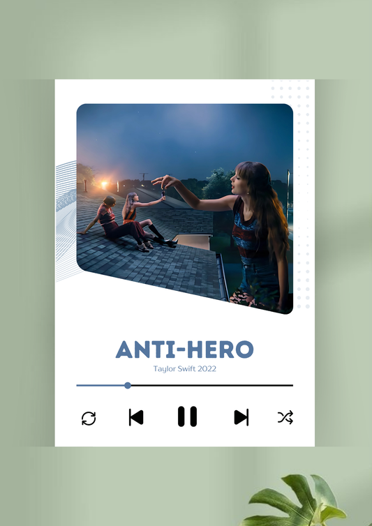 ANTI - HERO Song Poster | Music Poster