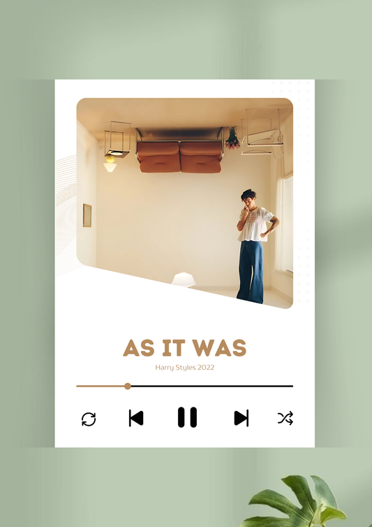 AS IT WAS Song Poster | Music Poster