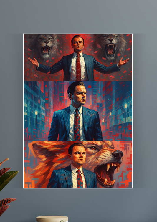 Leonardo Dicaprio x The Wolf of Wall Street Art Poster | Motivation Poster