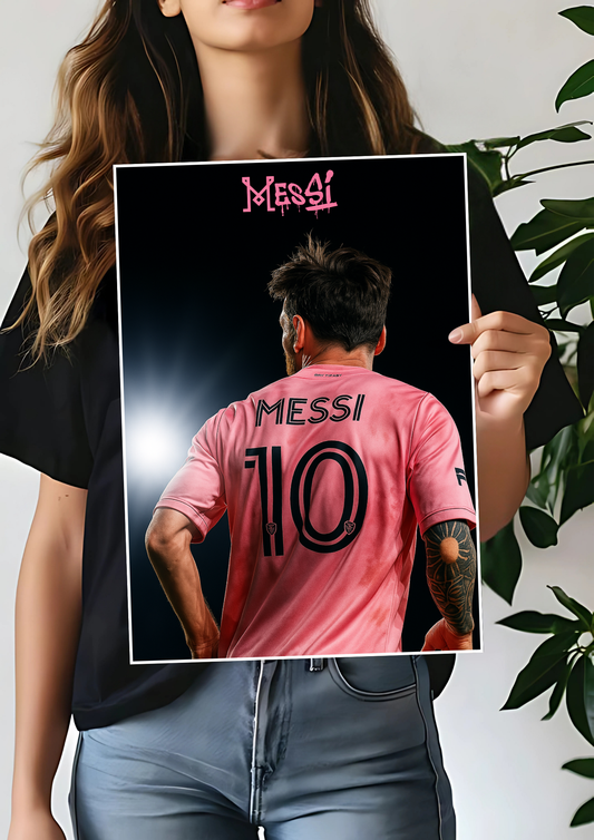 Messi Inter Miami Poster | Messi #2 | Football Posters