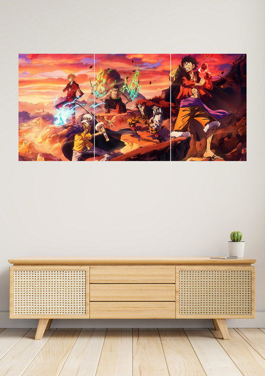 One Piece x Squad Poster | Split Design Poster