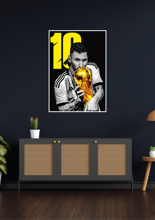 Messi 10 Fifa World Champions Poster | Football Poster GenZCustom