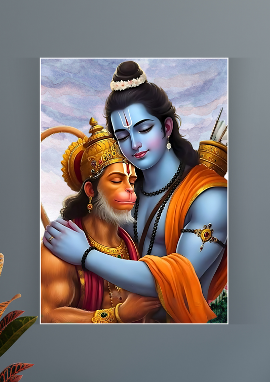 Param Bhakt Hanuman Poster | Mythology Poster | hindu religious poster design