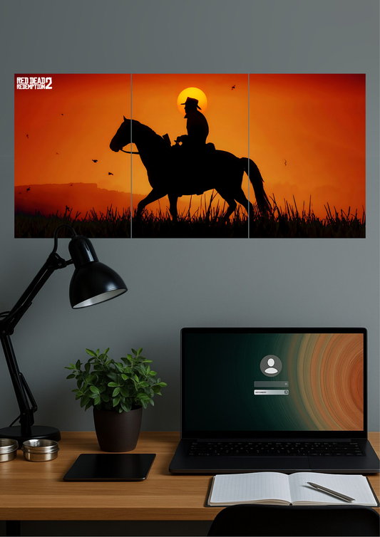 Red Dead Redemption 2 | Gaming Set | Split Design Poster