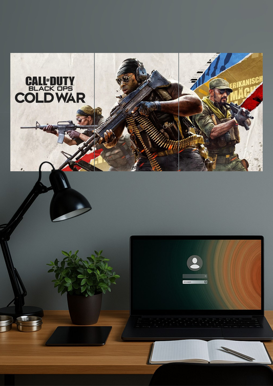 Stunning Call Of Duty | Black Ops Cold War | Split Design Poster