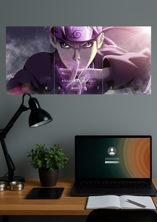THE NARUTO | Anime Poster | Split Design Poster