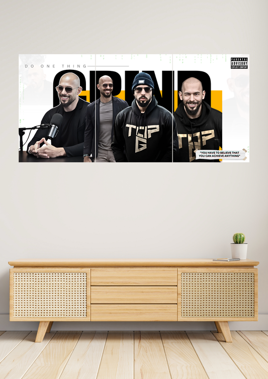 TOP G | Do One Thing GRIND | Set of 3 Split Design Poster