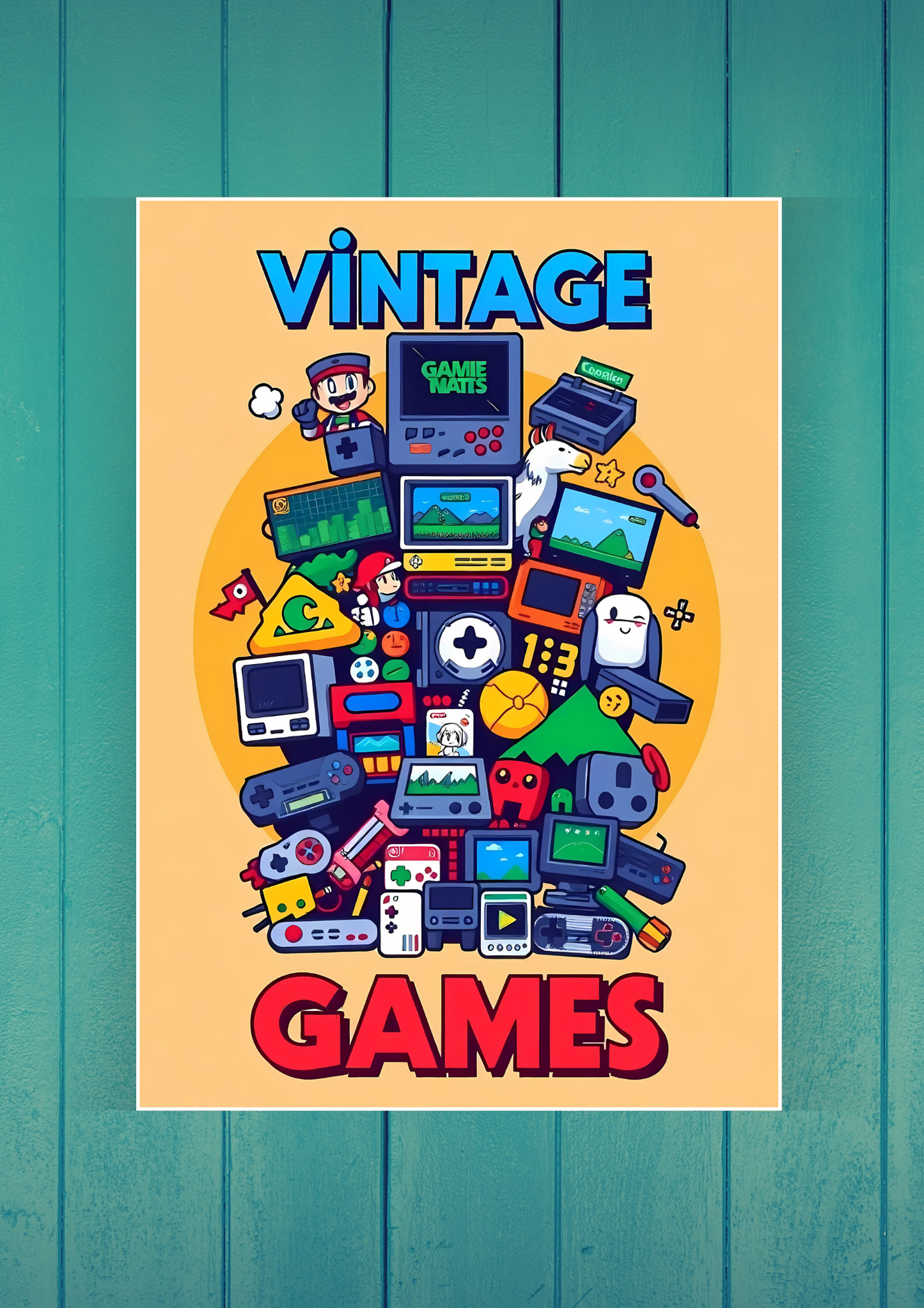 Vintage Games Poster | Games Poster
