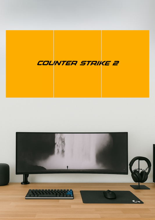 Counter Strike 2 | Gaming Set #02 | Split Design Poster