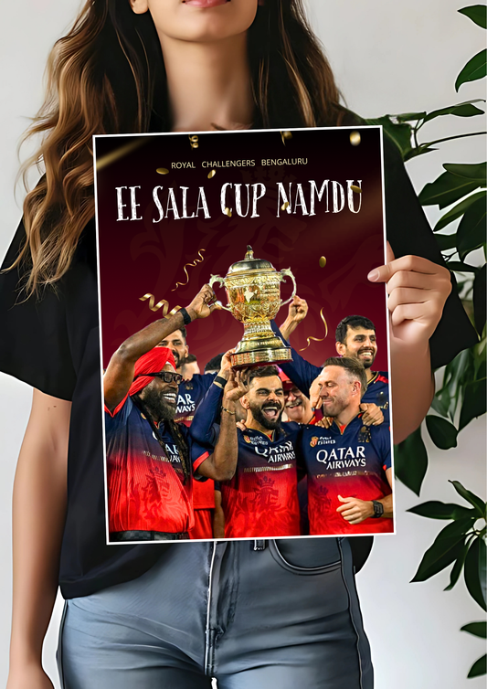 2025 IPL CHAMPIONS | Ee Sala Cup Namdu | RCB | Cricket Poster