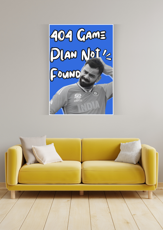 Virat Kohli Fun Artwork | Cricket Posters GenZCustom