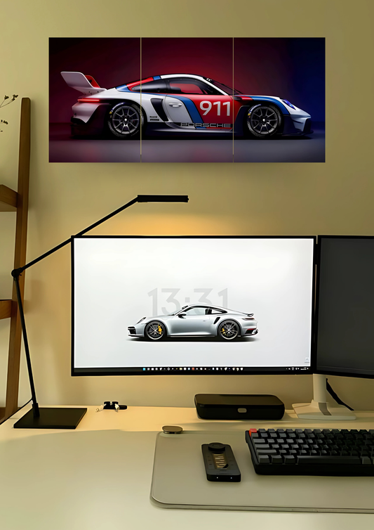 GT3 R 991 Poster | Split Design Poster | Pack Of 3 GenZCustom