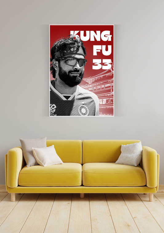 Kung Fu Pandiya Poster  | Cricket Posters GenZCustom