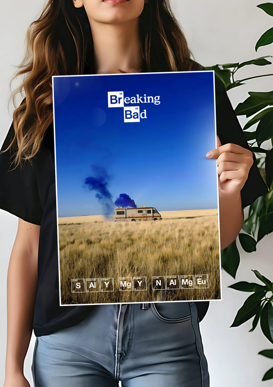 Say My Name x Breaking Bad Poster | Web Series Poster 