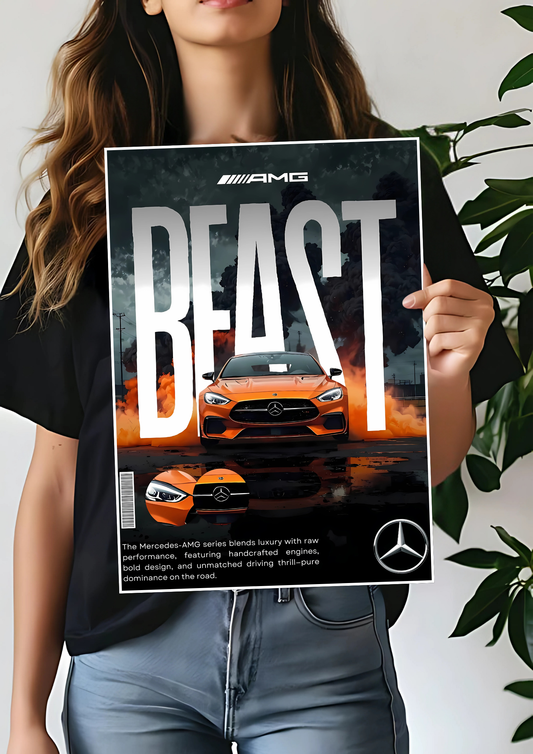Mercedes x AMG Beast Poster | Car Posters 