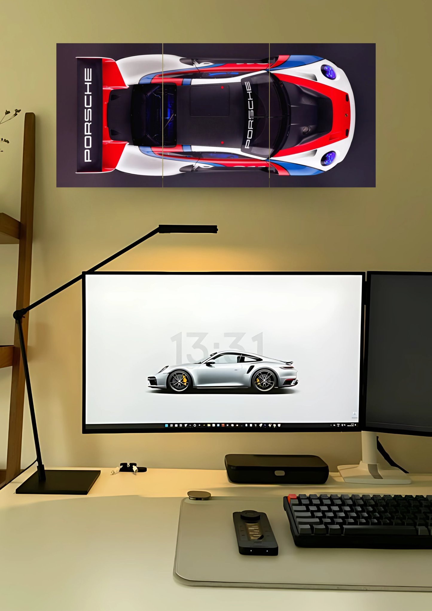 Epic Porsche 911 GT3 R 991 Poster | Split Design Poster | Pack Of 3 GenZCustom