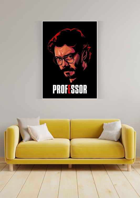 Money Heist Professor Poster | Web Series Posters GenZCustom