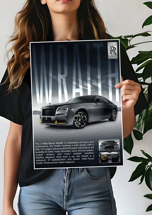 Rolls Royce Wraith Car Poster | Car Posters 