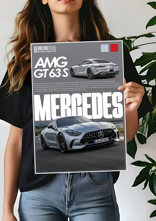 Mercedes x AMG GT 63 S Poster | Car Posters