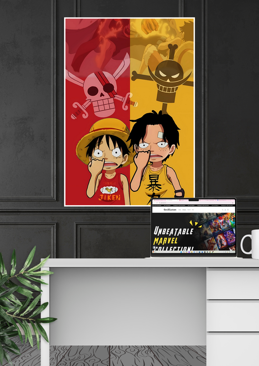 Luffy x Ace Poster | Anime Posters GenZCustom