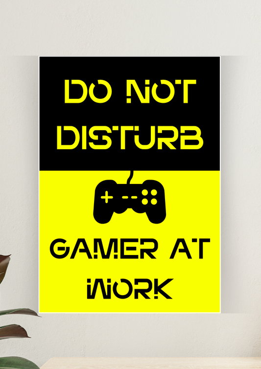 DO NOT DISTURB | Gamers Door Board | Games Posters 