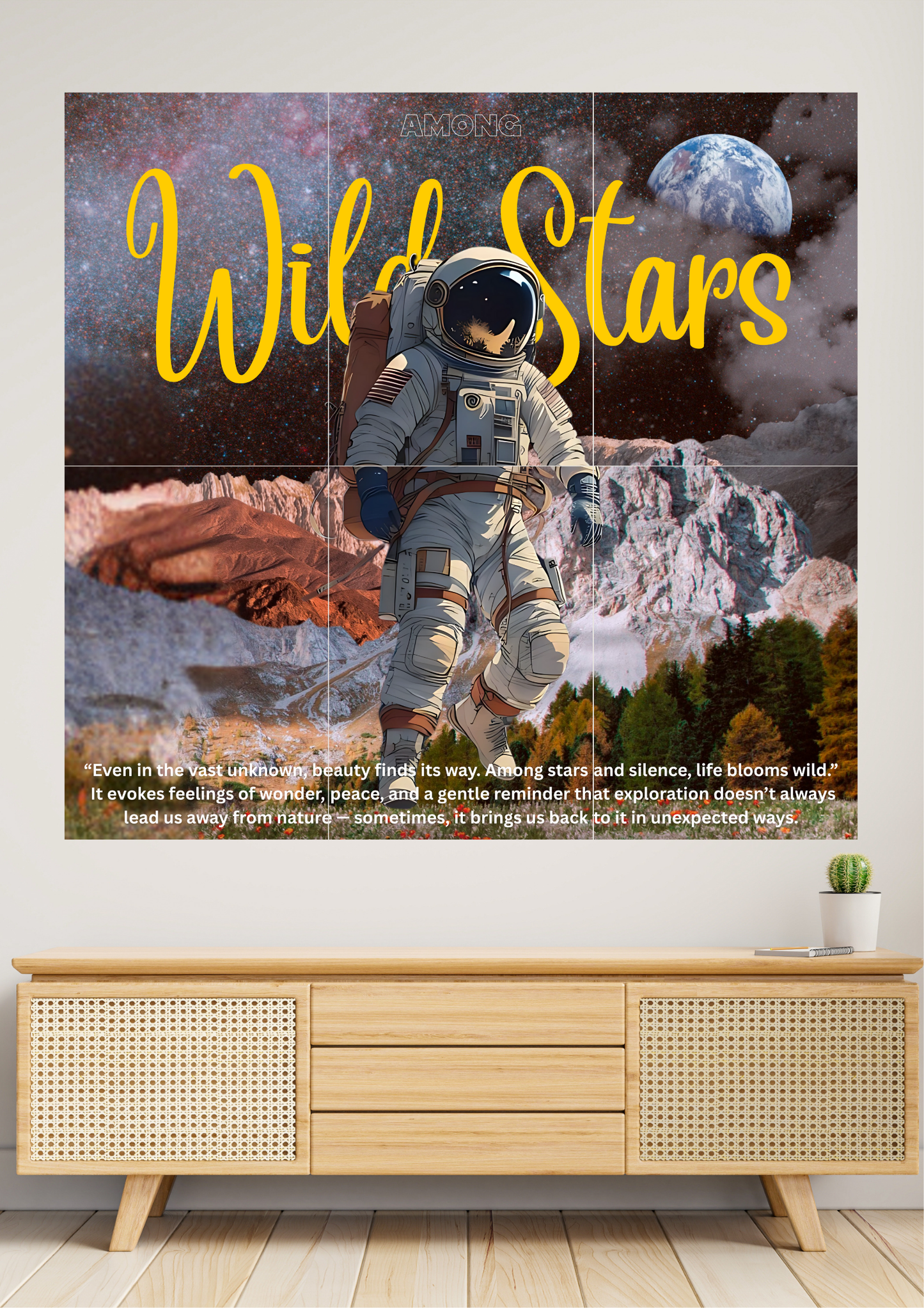 EPIC AMONG WILD STARS | Set Of 6 | Split Design Poster