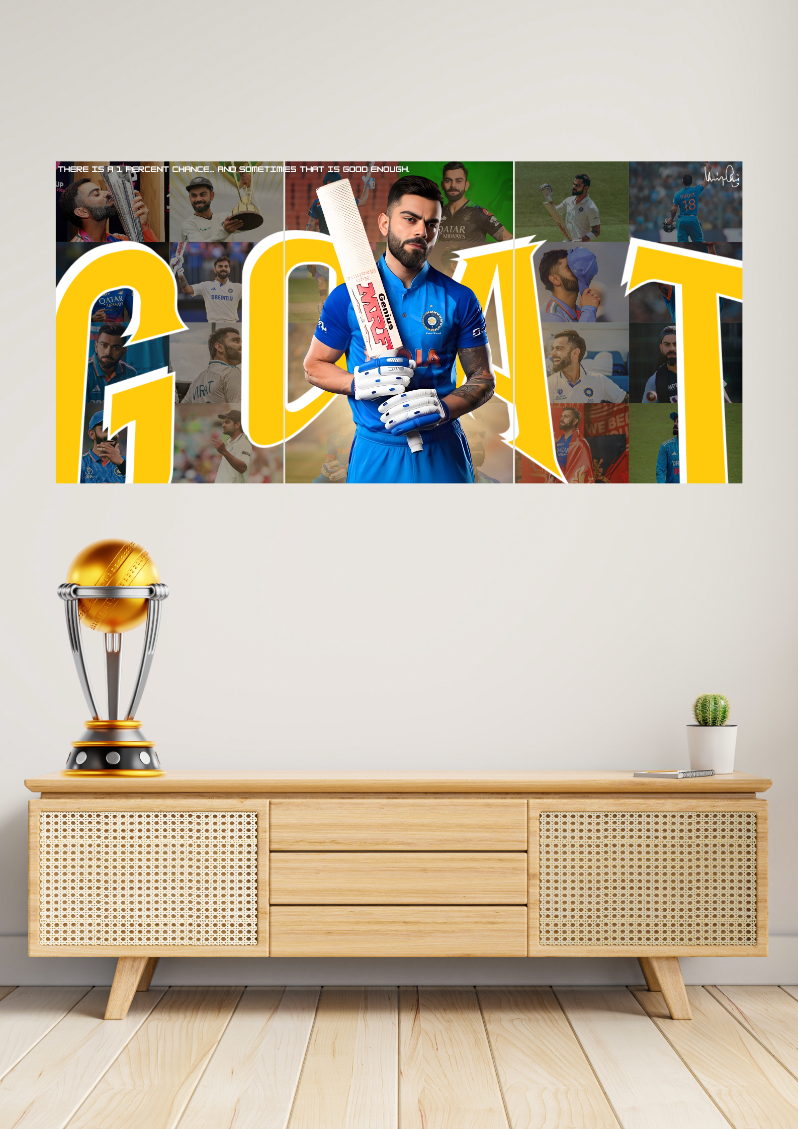 Virat Kohli poster online, GOAT Virat Kohli wall art, Virat Kohli split design poster, Buy Virat Kohli poster India, Virat Kohli super fan merchandise, Pack of 3 Virat Kohli posters, Cricket legend Virat Kohli poster, Best Virat Kohli wall decor, Shop Virat Kohli fan posters, Limited edition Virat Kohli artwork, G O A T Virat Kohli | Split Design Poster| Super Fan | Pack Of 3