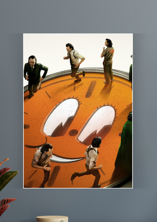 Marvel Loki x Running For Time Poster | Marvel Posters 