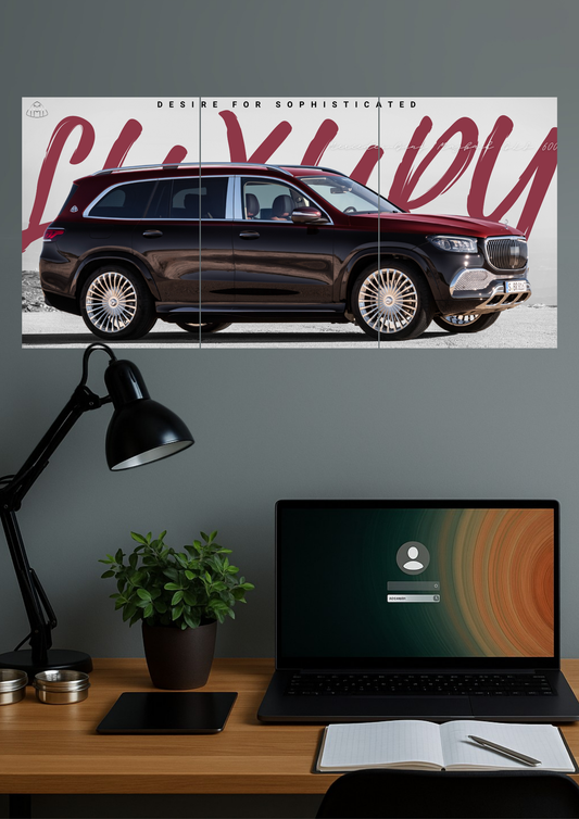 Mercedes Maybach GLS 600 | Car Set | Set of 3 Split Design Poster