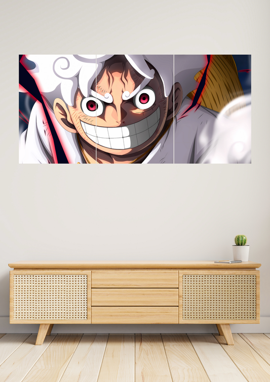 Monkey D. Luffy x Gear 5 Poster | Split Design Poster 