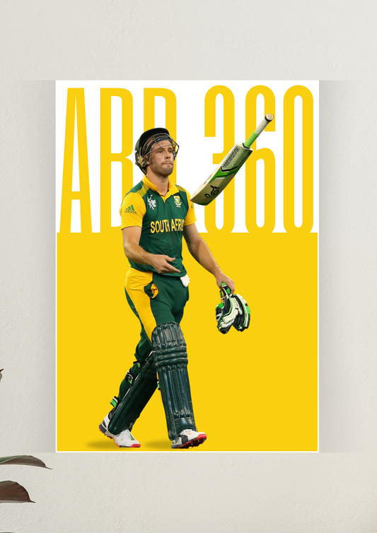 Mr. 360 Aka AB de Villiers | ABD 360 | Cricket Poster