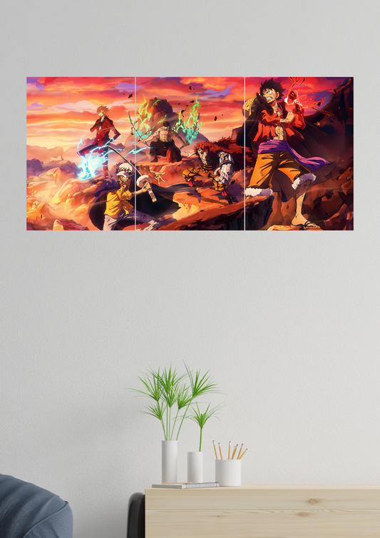 One Piece x Squad Poster | Split Design Poster 