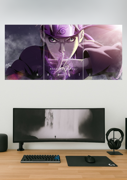 THE NARUTO | Anime Poster | Split Design Poster