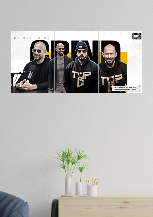TOP G | Do One Thing GRIND | Set of 3 Split Design Poster