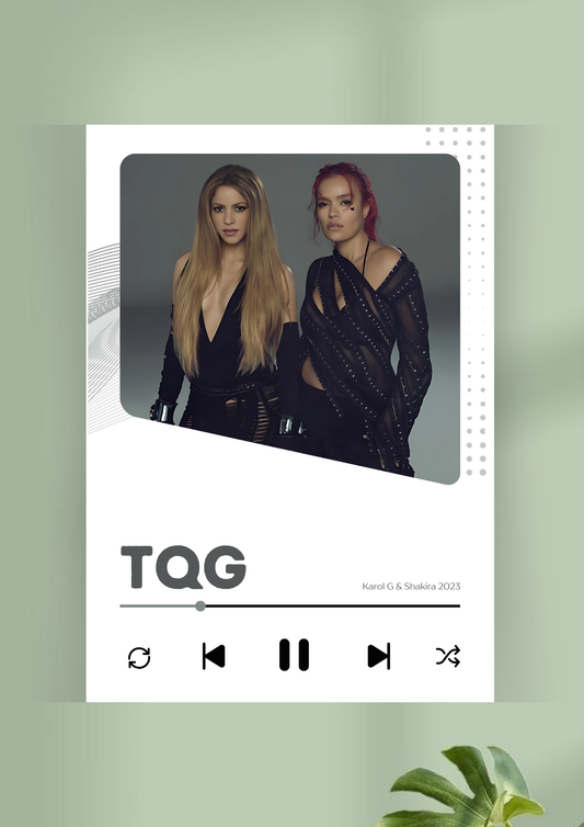 TQG x Karol G and Shakira Song Poster | Music Poster